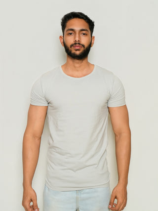Structure Fit (P/D) - Crew Neck Short Sleeve - Granite Gray