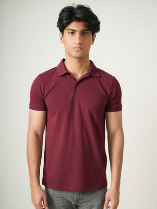 V-Taper Fit (V-fit) - Button Polo Short Sleeve - Red Rock