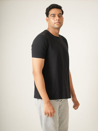 King Fit - Crew Neck Short Sleeve - Charcoal Black