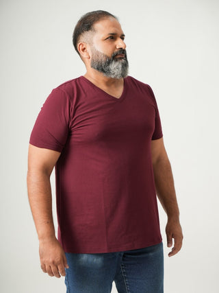 Balanced Fit - V-Neck Short Sleeve - Red Rock