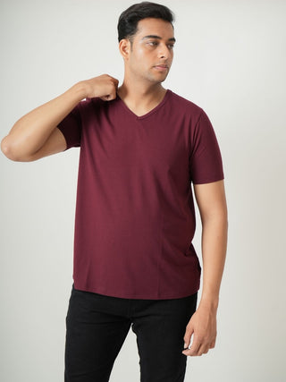 King Fit - V-Neck Short Sleeve - Red Rock