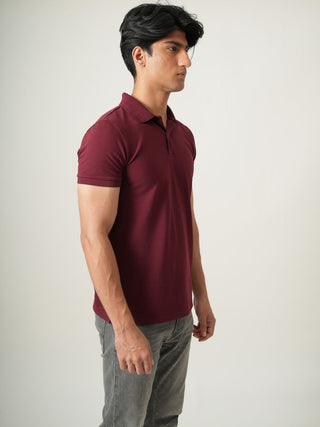 V-Taper Fit (V-fit) - Button Polo Short Sleeve - Red Rock