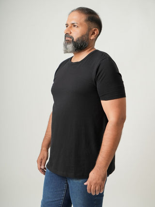 Balanced Fit - Crew Neck Short Sleeve - Charcoal Black
