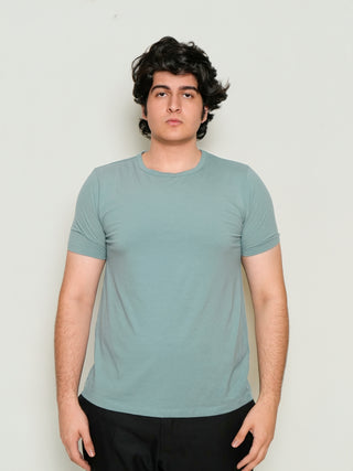King Fit - Crew Neck Short Sleeve - Sage Blue