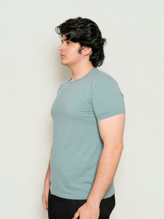 King Fit - Crew Neck Short Sleeve - Sage Blue