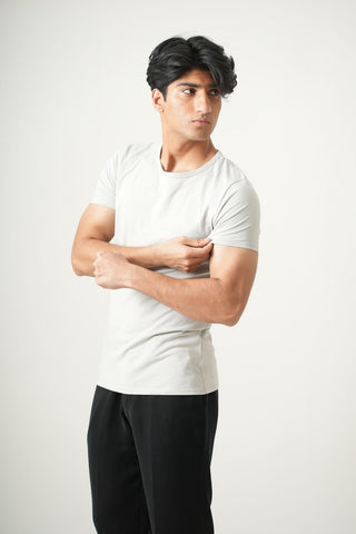 V-Taper Fit ( V-fit) Crew Neck Short Sleeve - Granite Gray