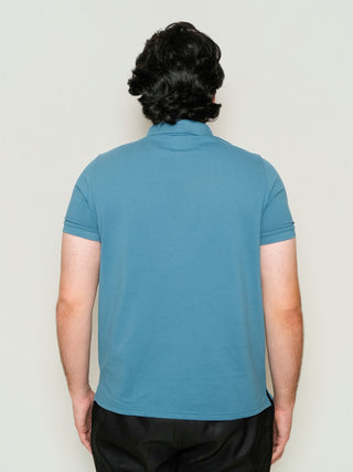 King Fit - Zip Polo Short Sleeve - Cobalt Blue