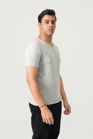 Define Fit - V-Neck Short Sleeve - Granite Gray