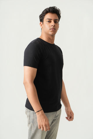 Define Fit - Crew Neck Short Sleeve - Charcoal Black
