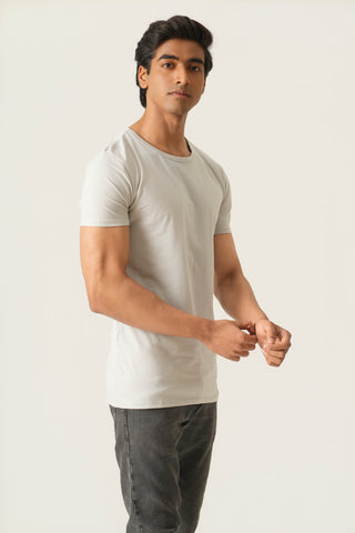 Sleek Fit- Crew Neck Short Sleeve- Granite Gray